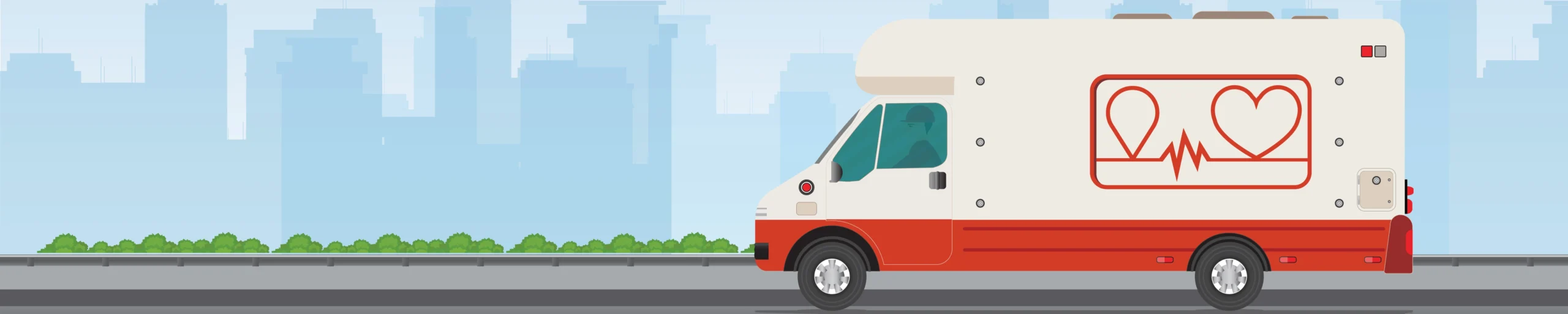 ambulance on a road